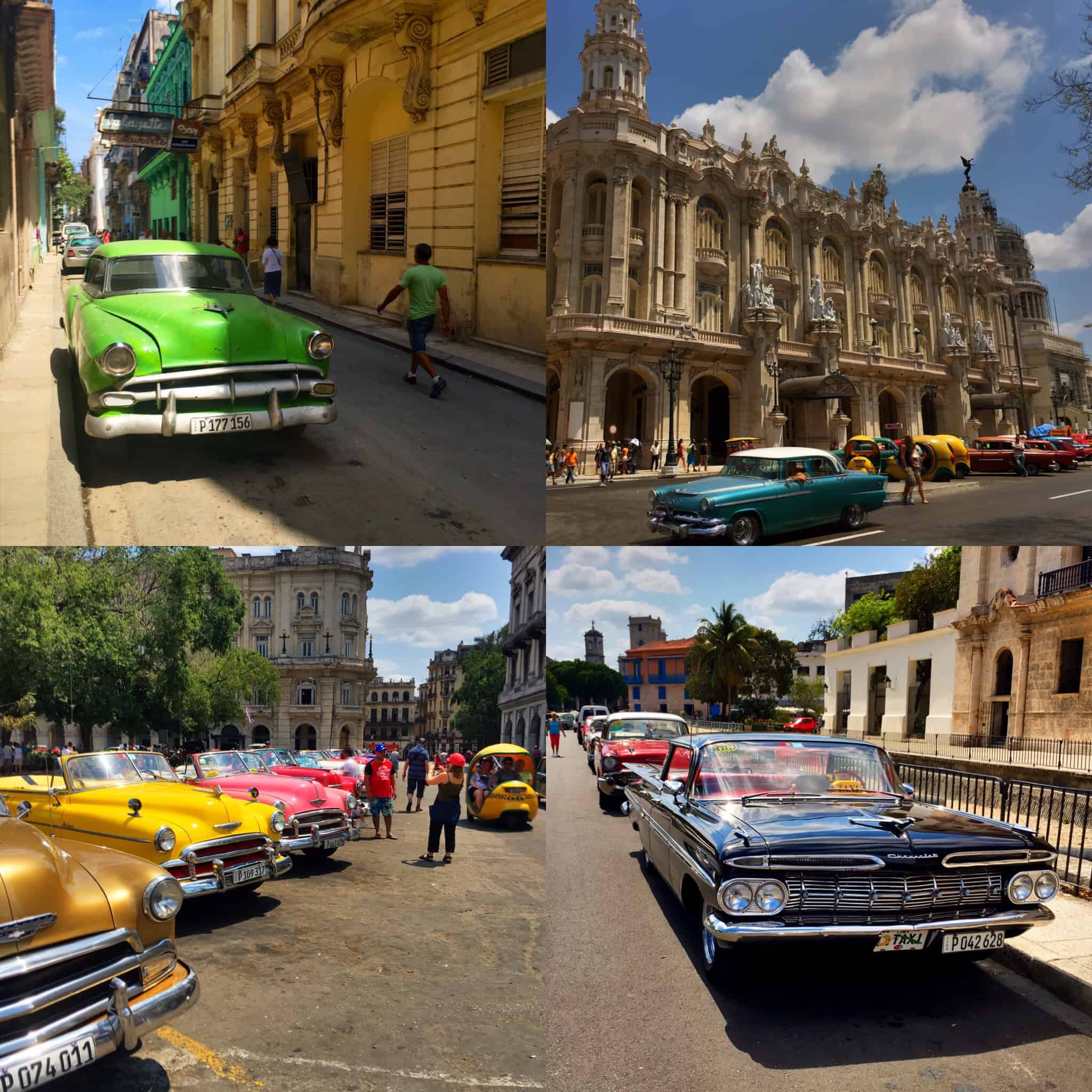 Four photos snapped in downtown Havana taken over a couple days. Each one is so unique that it's hard to pick which ones to post. As you can see, it's very true that old cars absolutely still do dominate the streets.